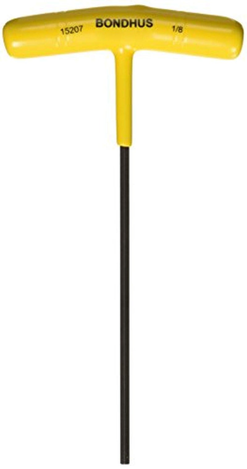 Bondhus بوندوس 45207 مقبض T مع طرف سداسي 1/8" بتشطيب ProGuard، 6" - Image 1